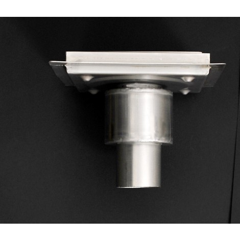 Piletta doccia con inserto piastrellabile PREMIUM con Scarico Verticale 200x200mm