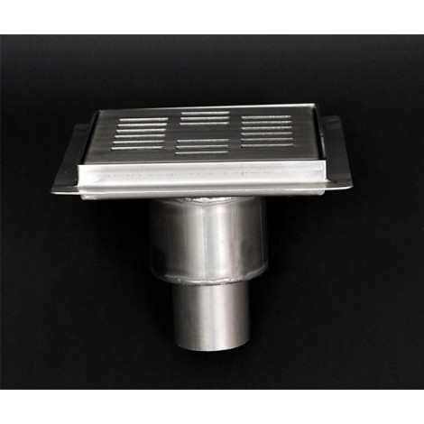 Piletta doccia PREMIUM con Scarico Verticale 100x100mm 