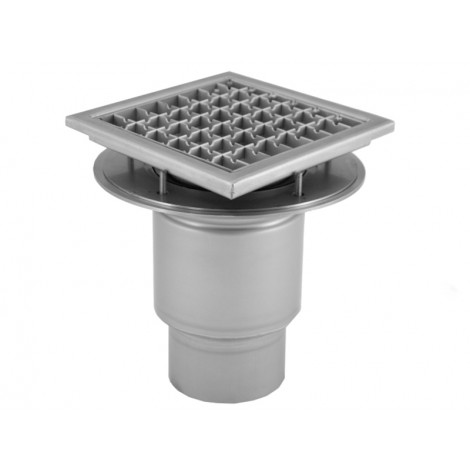 Chiusino a griglia  telescopico profi 300x300 scarico verticale