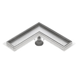 Canalina doccia angolare inserto piastrellabile PREMIUM 900mm